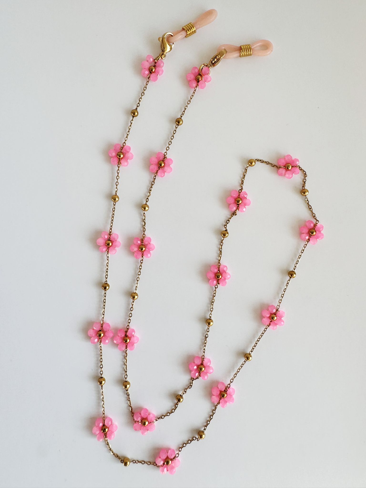 Zonnebrilkoordje flower roze