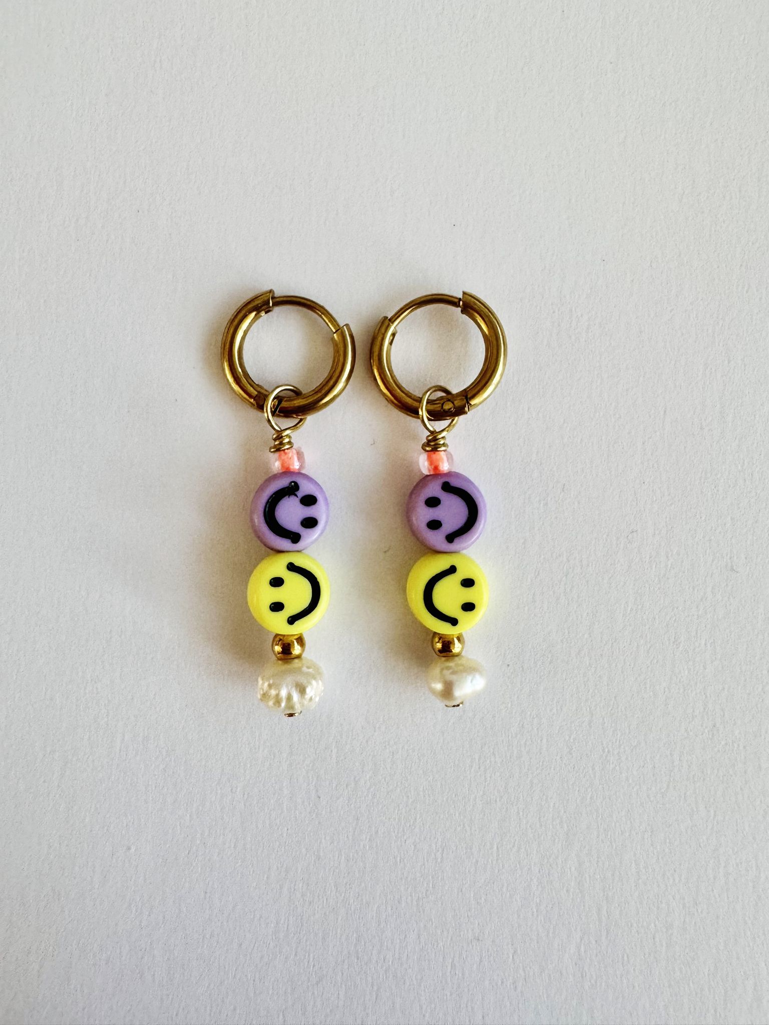 Oorbellen twin smiley